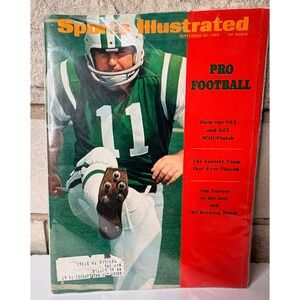 Sports Illustrated September 22 1969 Jim Turner New York Jets Pro Football AFL